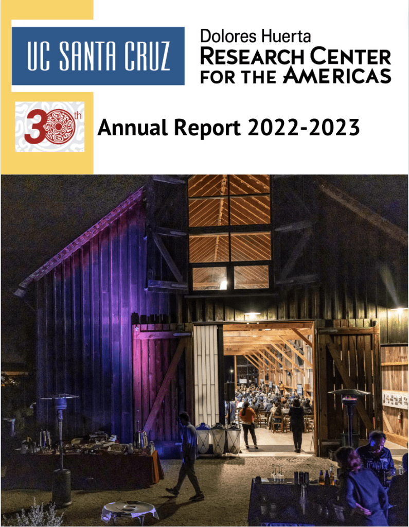 2022-2023 report cover with event as focal point