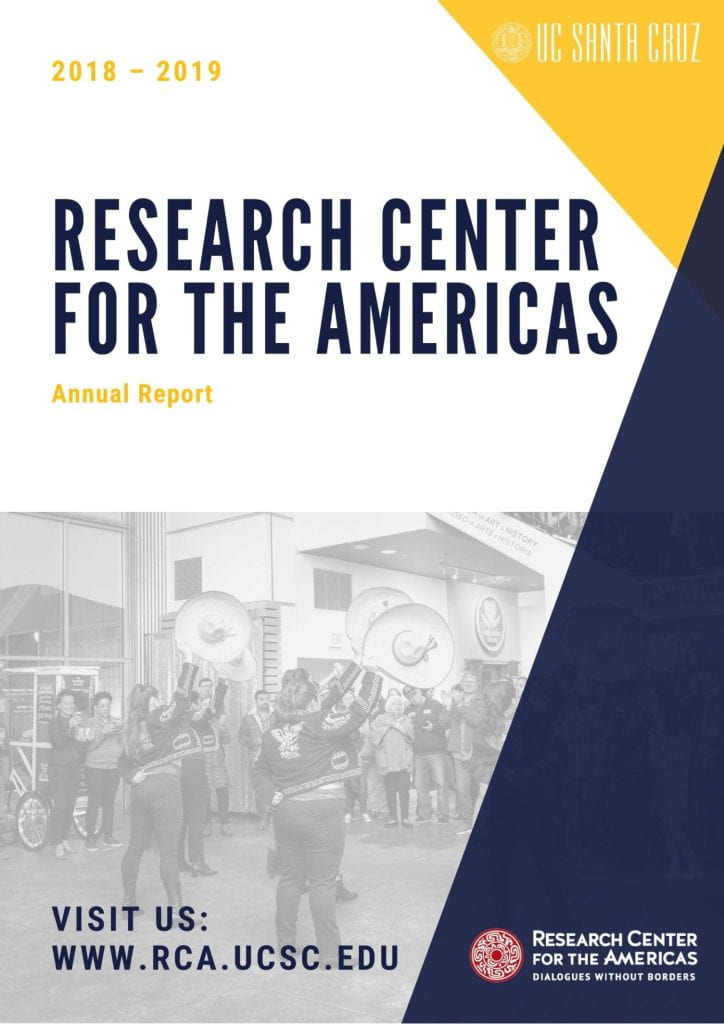2018-2019 report cover with event as focal point